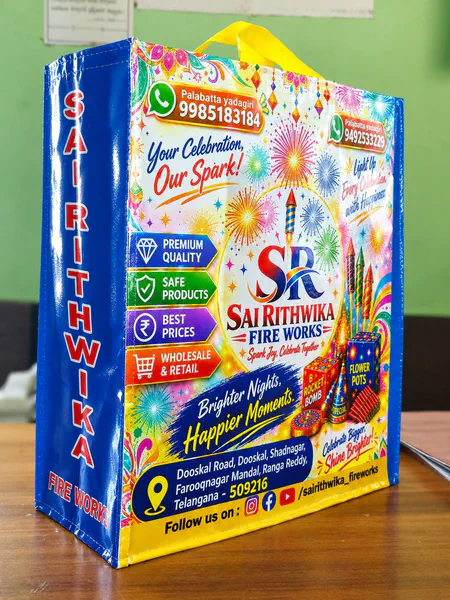 BOPP laminated bag for a fireworks shop in Shadnagar