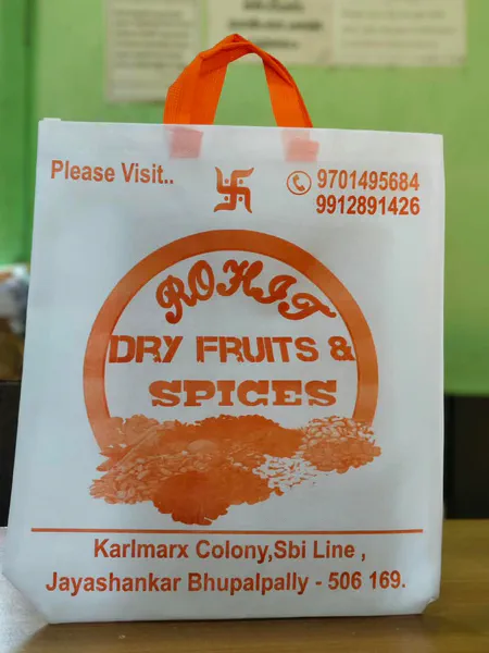 Stitched bag for a dry fruits shop in Bhupalpally