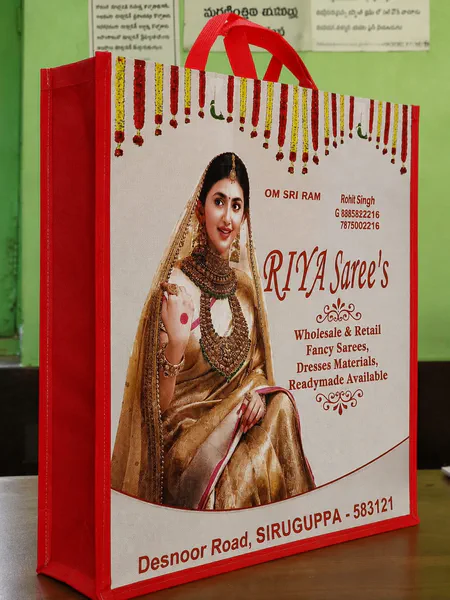 Full colour bag for a saree shop in Siruguppa