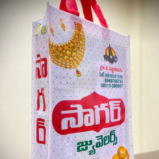 BOPP Laminated Digital Handle Bag
